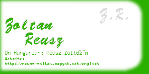 zoltan reusz business card